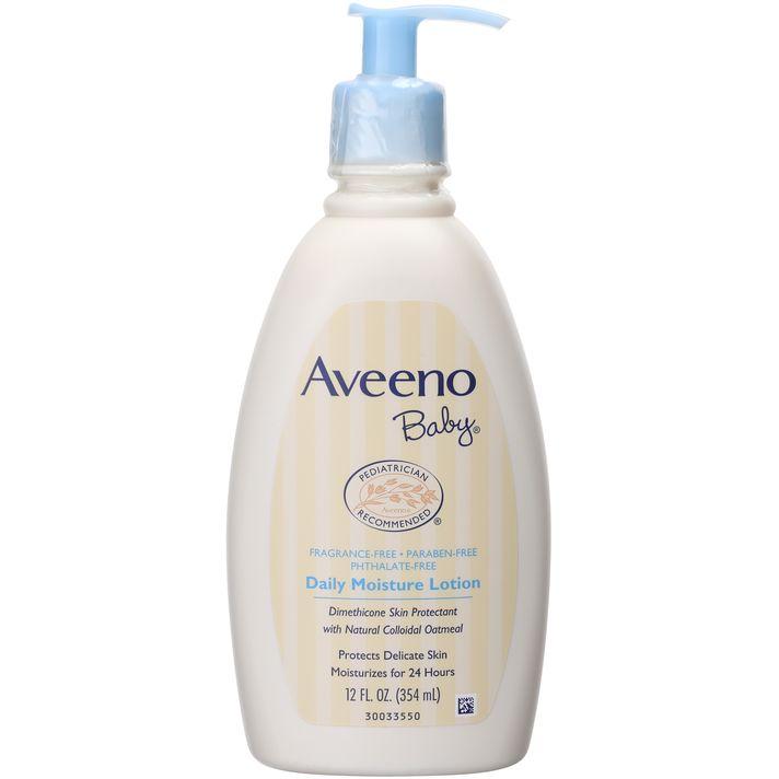 Aveeno Baby Daily Moisture Lotion with Colloidal Oatmeal, 12 fl. oz